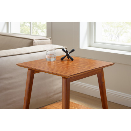 Greenington Antares End Table - Amber, Solid Moso Bamboo