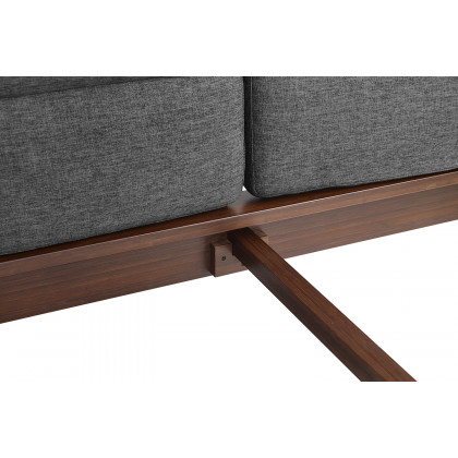 Greenington Park Avenue Platform Bed With Fabric - Ruby, Queen Size