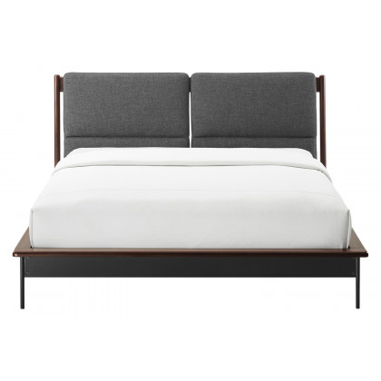 Greenington Park Avenue Platform Bed With Fabric - Ruby, Queen Size