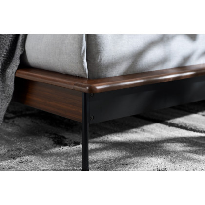 Greenington Park Avenue Platform Bed With Fabric - Ruby, Queen Size