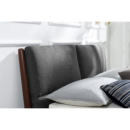Greenington Park Avenue Platform Bed With Fabric - Ruby, Queen Size