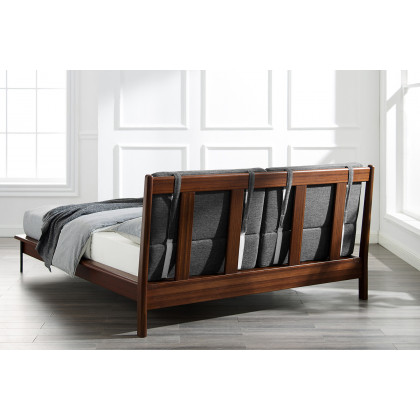 Greenington Park Avenue Platform Bed With Fabric - Ruby, Queen Size