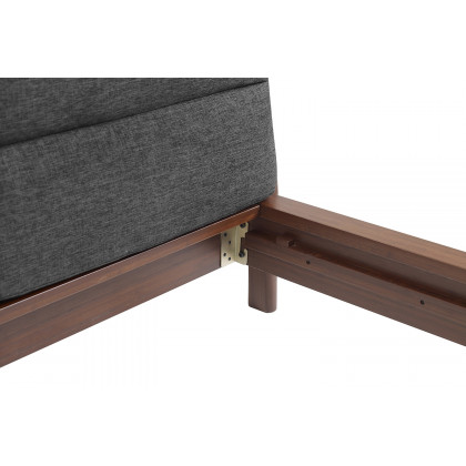 Greenington Park Avenue Platform Bed With Fabric - Ruby, California King Size