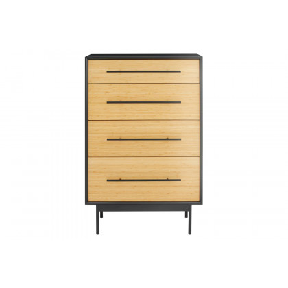 Greenington - Santa Cruz 4 Drawer High Chest in Wheat, Solid Moso Bamboo