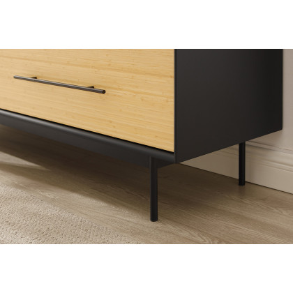 Greenington - Santa Cruz 4 Drawer High Chest in Wheat, Solid Moso Bamboo