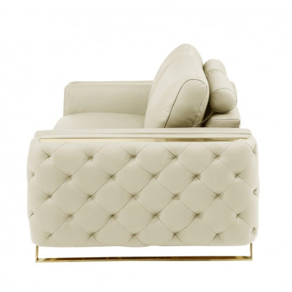 GUF 1050 Living Room Set - Beige, Genuine Italian Leather