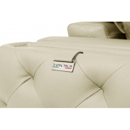 GUF 1050 Living Room Set - Beige, Genuine Italian Leather