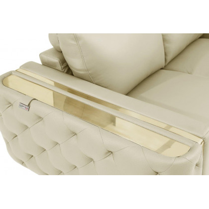 GUF 1050 Living Room Set - Beige, Genuine Italian Leather