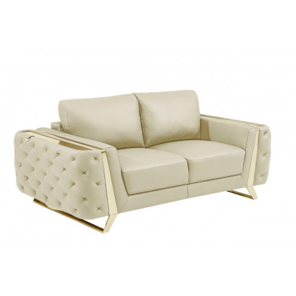 GUF 1050 Living Room Set - Beige, Genuine Italian Leather
