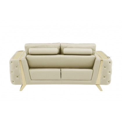 GUF 1050 Living Room Set - Beige, Genuine Italian Leather