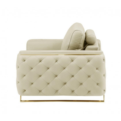 GUF 1050 Living Room Set - Beige, Genuine Italian Leather