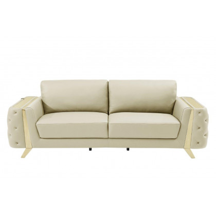 GUF 1050 Living Room Set - Beige, Genuine Italian Leather