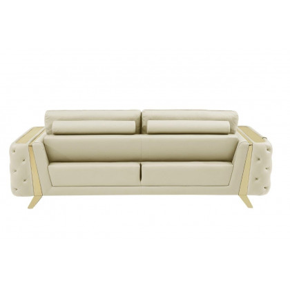 GUF 1050 Living Room Set - Beige, Genuine Italian Leather