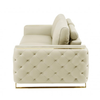 GUF 1050 Living Room Set - Beige, Genuine Italian Leather