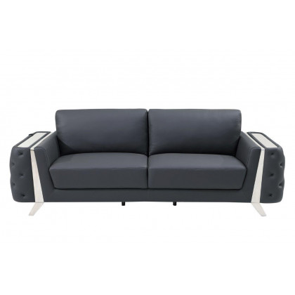 GUF 1050 Sofa - Dark Gray, Genuine Italian Leather