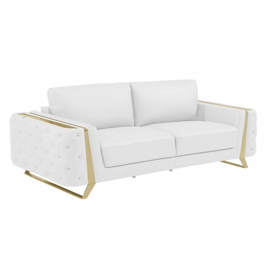 GUF 1050 Sofa - White, Genuine Italian Leather