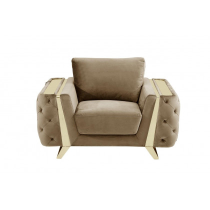 GUF 1051 3pc Living Room Set - Beige, Fabric