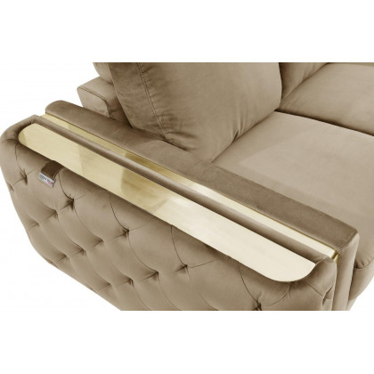 GUF 1051 Loveseat - Beige, Fabric
