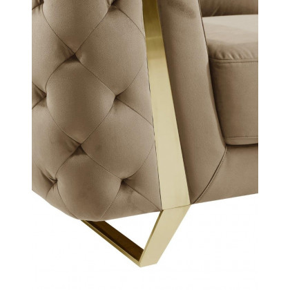 GUF 1051 Loveseat - Beige, Fabric