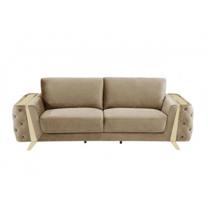 GUF 1051 2pc Living Room Set - Beige, Fabric