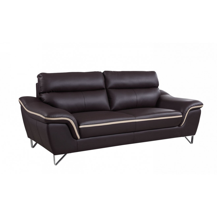 GUF 168 Sofa - Brown, Leather Match