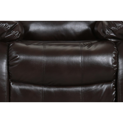 GUF - 9393 Armchair in Brown, Leather Air