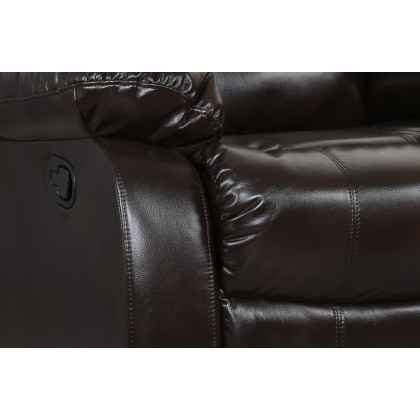 GUF - 9393 Armchair in Brown, Leather Air