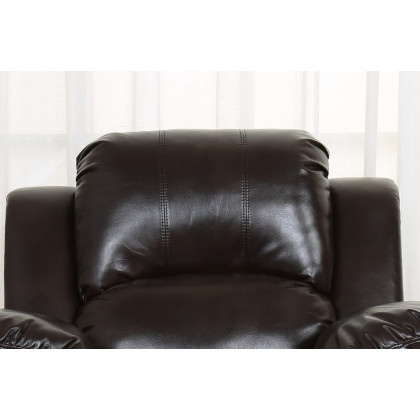 GUF - 9393 Armchair in Brown, Leather Air