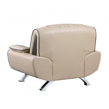 GUF 405 Armchair - Beige, Leather Match