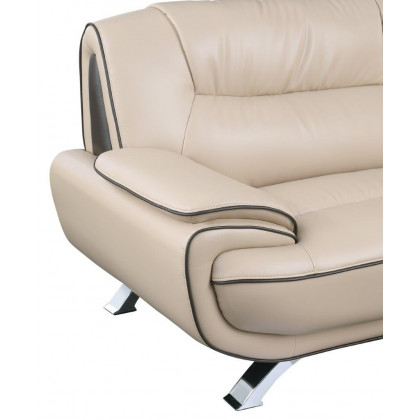 GUF 405 Armchair - Beige, Leather Match