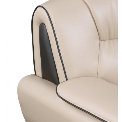 GUF 405 Armchair - Beige, Leather Match