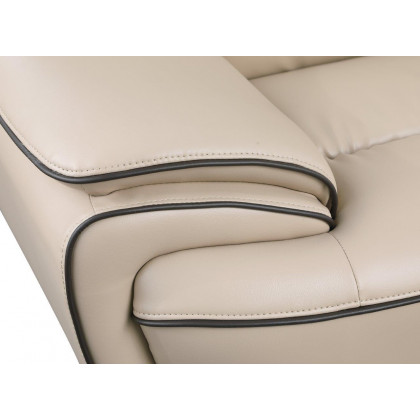 GUF 405 Armchair - Beige, Leather Match