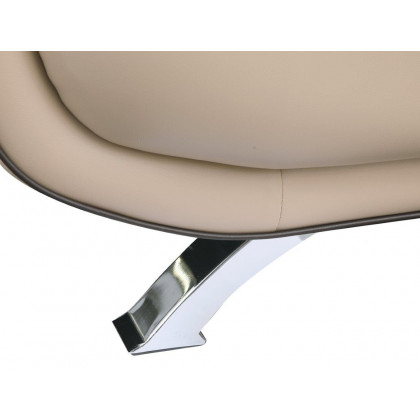 GUF 405 Armchair - Beige, Leather Match