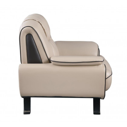 GUF 405 Armchair - Beige, Leather Match