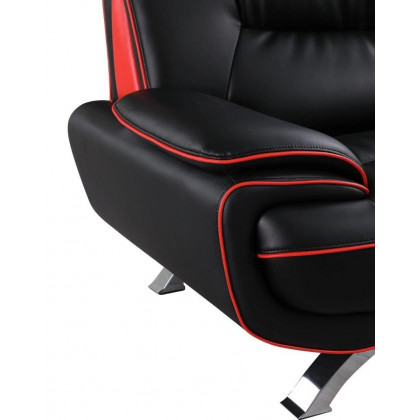GUF 405 Armchair - Black, Leather Match