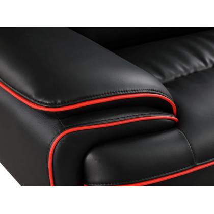 GUF 405 Armchair - Black, Leather Match