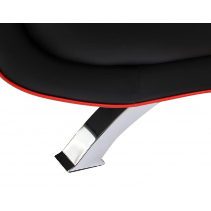GUF 405 Armchair - Black, Leather Match