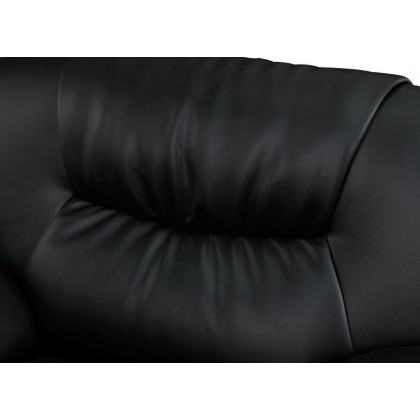 GUF 405 Armchair - Black, Leather Match
