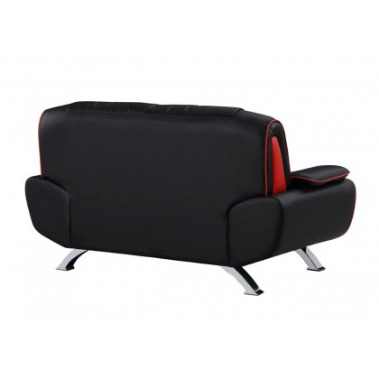 GUF 405 Loveseat - Black, Leather Match
