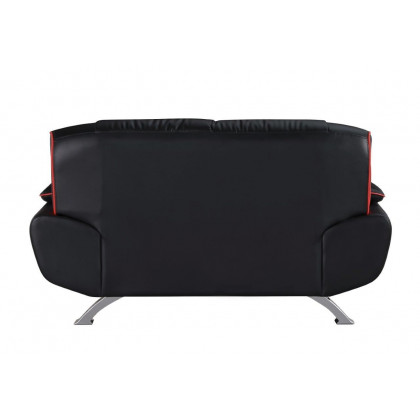 GUF 405 Loveseat - Black, Leather Match