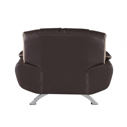 GUF 405 Armchair - Brown, Leather Match