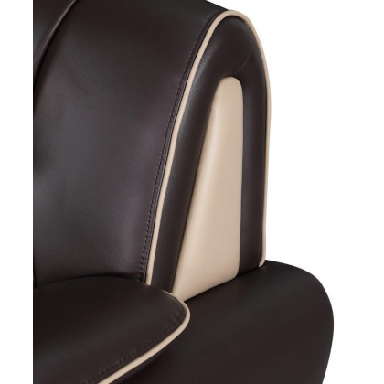 GUF 405 Armchair - Brown, Leather Match