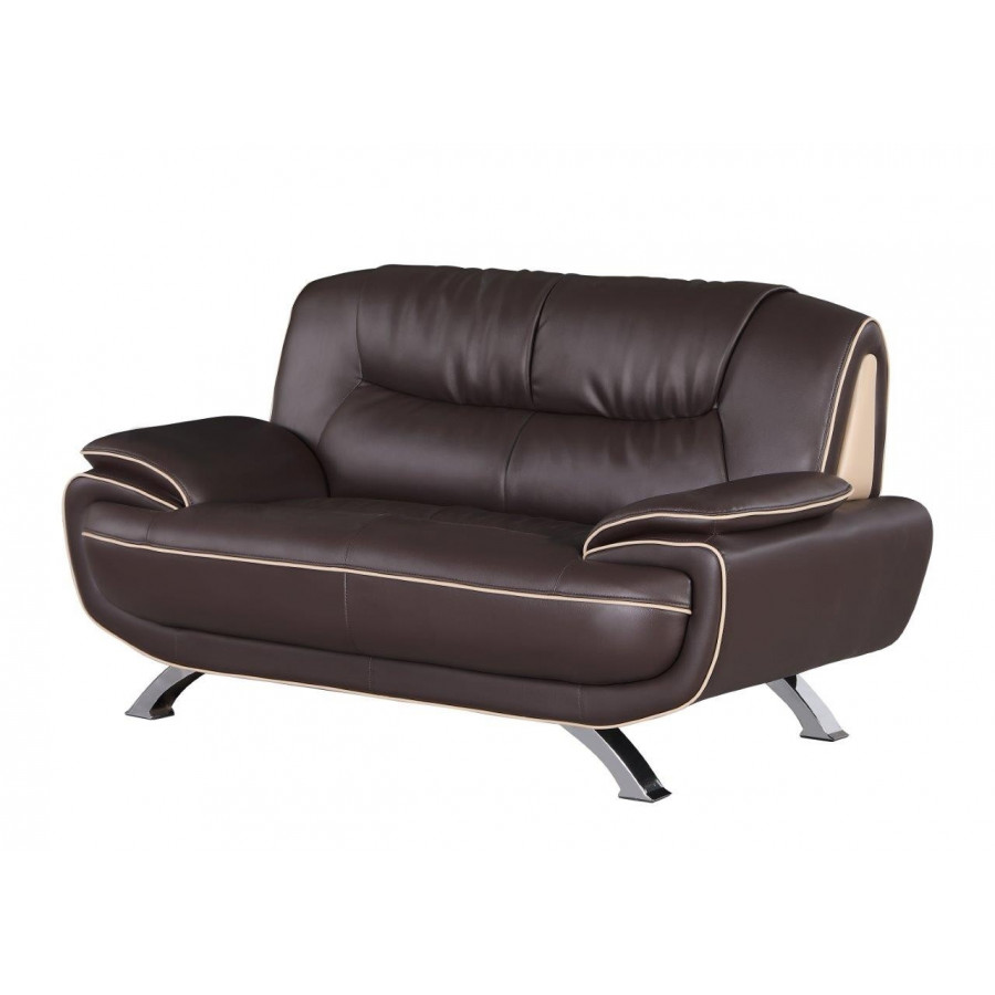GUF 405 Loveseat - Brown, Leather Match