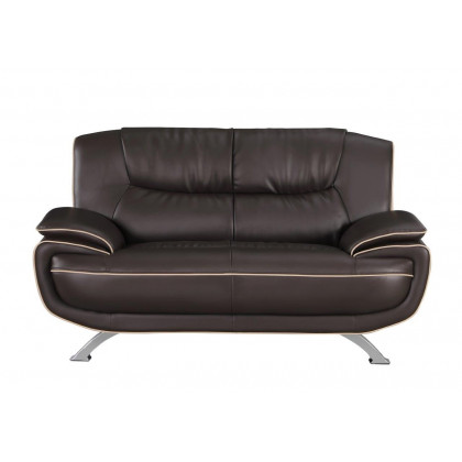 GUF 405 Loveseat - Brown, Leather Match