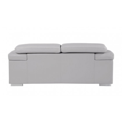 GUF 415 Sofa with Loveseat - Light Gray, Genuine Italian Leather