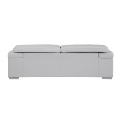 GUF 415 Sofa with Loveseat - Light Gray, Genuine Italian Leather