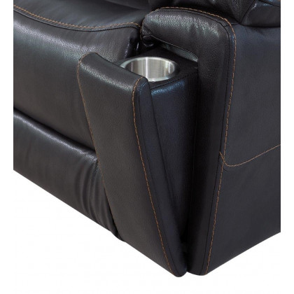 GUF 5108 Sofa and Console Loveseat - Brown, Leather Air/Match