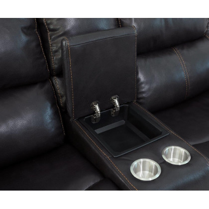 GUF 5108 Loveseat - Brown, Leather Air/Match