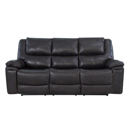 GUF 5108 Sofa and Console Loveseat - Brown, Leather Air/Match