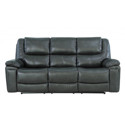 GUF 5108 Sofa and Console Loveseat - Gray, Leather Air/Match